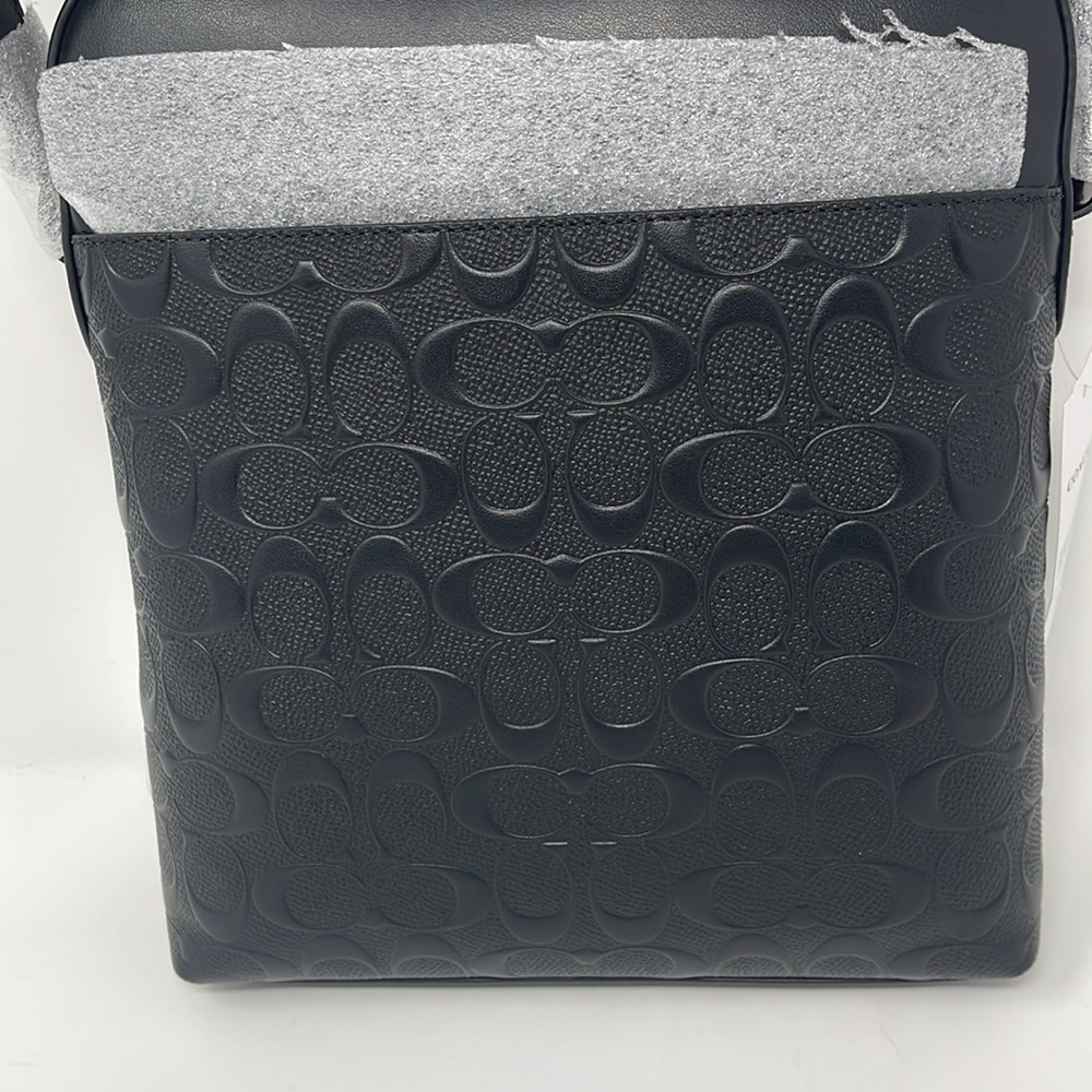 Coach Houston Flight Bag In Signature Leather - Picture 4 of 10
